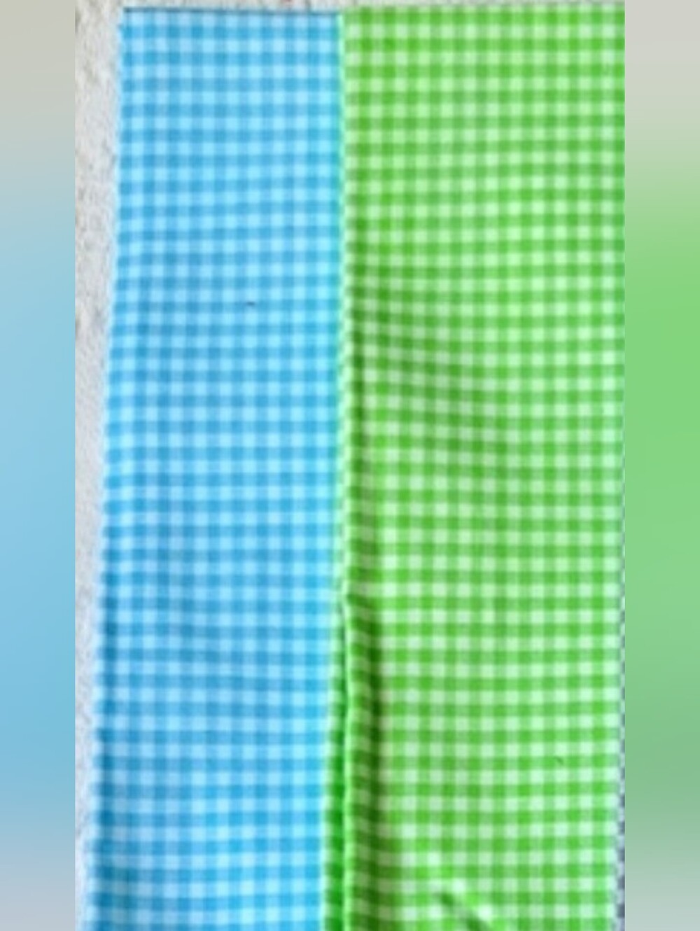 Colorful Gingham Fabric Set